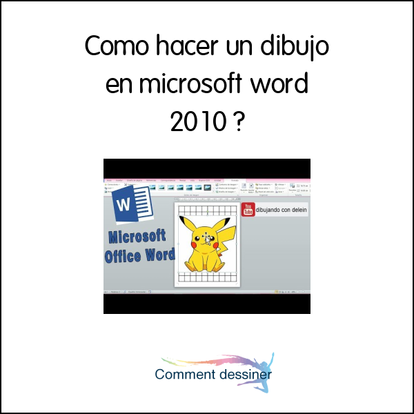 Como hacer un dibujo en microsoft word 2010